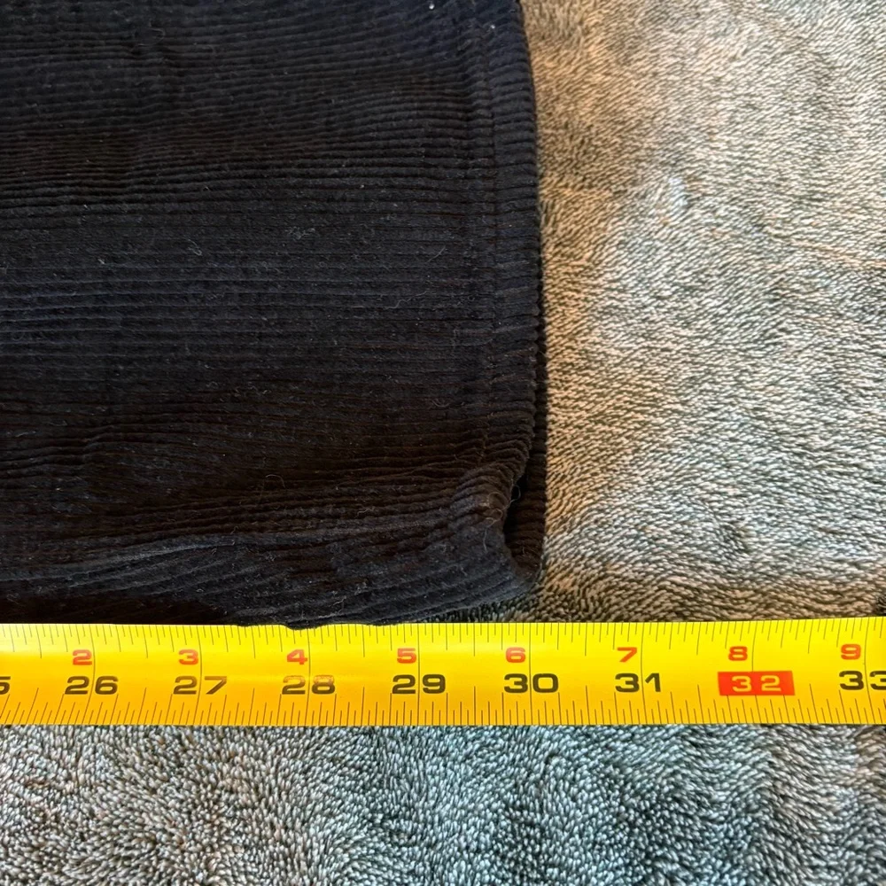 Empyre Loose Fit Black Corduroy Skate Pants Size 30 - Picture 8 of 10